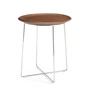 Kartell - Al Wood Coffeetable, chrome-plated / dark beech