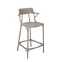 Kartell - AI Bar stool recycled, SH 65 cm, grey