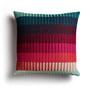 Røros Tweed - Åsmund Gradient Cushion 50 x 50 cm, red / turquoise