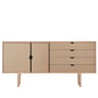 Andersen Furniture - S6 Sideboard, oak soaped / fronts cashmere