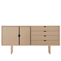 Andersen Furniture - S6 Sideboard, oak soaped / fronts cashmere