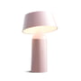 marset - Bicoca Battery LED table lamp, h 22.5 x Ø 14 cm, pale pink