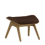 Umage - The Reader Ottoman, natural oak / teddy brown