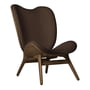 Umage - A Conversation Piece Tall armchair, dark oak / teddy brown