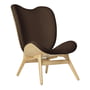 Umage - A Conversation Piece Tall armchair, oak / teddy brown