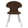 Umage - Time Flies Chair, base chrome, Teddy brown / Teddy brown