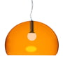 Kartell - Big fl/y pendant luminaire, orange transparent