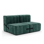Ambivalenz - Curt Sofa set 4, serpentine / green, (Barcelona - V3347 / 39)