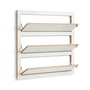 Ambivalenz - Fläpps Shoe rack 80 x 80 cm, white