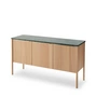 Fritz Hansen - Skagerak Jut Sideboard, oak / marble green