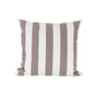 Jan Kurtz - Somnia Outdoor cushion, 48 x 48 cm, stripe white / taupe