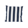 Jan Kurtz - Somnia Outdoor cushion, 48 x 48 cm, stripes white / dark blue