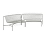 Hay - Palissade Park Dining Bench , In / In (set of 2), sky grey