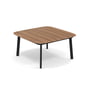 Emu - Shine Outdoor Side table 79 x 79 cm, teak / black