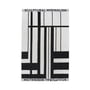 Kristina Dam Studio - Minimal Towel, 100 x 150 cm, black / off-white