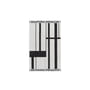 Kristina Dam Studio - Minimal Towel, 50 x 80 cm, black / off-white