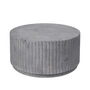Broste Copenhagen - Rillo Side table, Ø 75 x H 35 cm, charcoal