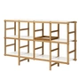 Design House Stockholm - Frame Shelf medium, 154 x 39 x 95.4 cm, oak / white