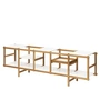 Design House Stockholm - Frame Shelf low, 191.8 x 39 x 58 cm, oak / white