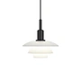 Louis Poulsen - PH 3/3 Pendant light, black / opal glass