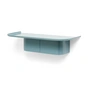 HAY - Korpus Wall shelf with coat hooks, M, sea