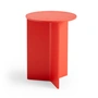 HAY - Slit Table Round High, Ø 35 x H 47 cm, candy red