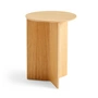 HAY - Slit Table Round High, Ø 35 x H 47 cm, natural oak