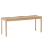 Form & Refine - Lightweight bench, oak white pigmented