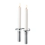 Lind DNA - Curve candle holder, Double / chrome