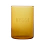 Design Letters - AJ Favourite drinking glass, Hygge / sugar brown