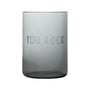 Design Letters - AJ Favourite drinking glass, You Rock / soft black