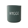 Design Letters - AJ Favourite Porcelain mug, Hygge / dark green