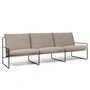 Ferm Living - Desert Dolce Outdoor 3-seater sofa, black / dark sand