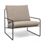 Ferm Living - Desert Dolce outdoor armchair, black / dark sand