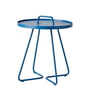 Cane-line - On-the-move Side table Outdoor, Ø 44 x H 54 cm, dusty blue