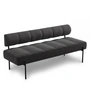 Northern - Daybe Dining Sofa, black / dark gray (Kvadrat Brusvik 08)