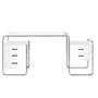 Thonet - S 285 Desk, chrome / ash pure white topcoated (RAL 9010)