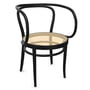 Thonet - 209 bentwood chair, tubular mesh with plastic support fabric / ash natural wood lacquer black (Pure Materials)