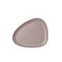 LindDNA - Curve Stoneware Lunch Plate, 22 x 19 cm, warm grey