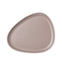 LindDNA - Curve Stoneware Dinner Plate, 30 x 26 cm, warm grey