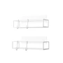 Umbra - Cubiko Shower tray set of 2, white