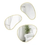 Umbra - Hubba Pebble Wall mirror, set of 3, brass