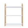 Umbra - Bellwood Freestanding shelf with 3 shelves, white / poplar nature
