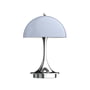 Louis Poulsen - Panthella 160 Portable rechargeable LED table lamp, chrome / opal gray