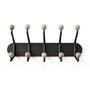 & Tradition - Capture Wall coat rack SC76, graphite / oak