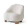 & Tradition - Margas LC1 Lounge Chair, oiled oak / ivory (Karakorum 001)