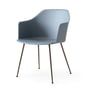 & Tradition - Rely HW33 armchair, bronzed / light blue