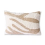 HKliving - Fluffy Cushion, 35 x 55 cm, white / beige