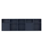Muuto - Stacked Shelving system, configuration 8, midnight blue