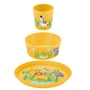 Koziol - Connect Children's tableware set Africa, organic yellow (set of 3)